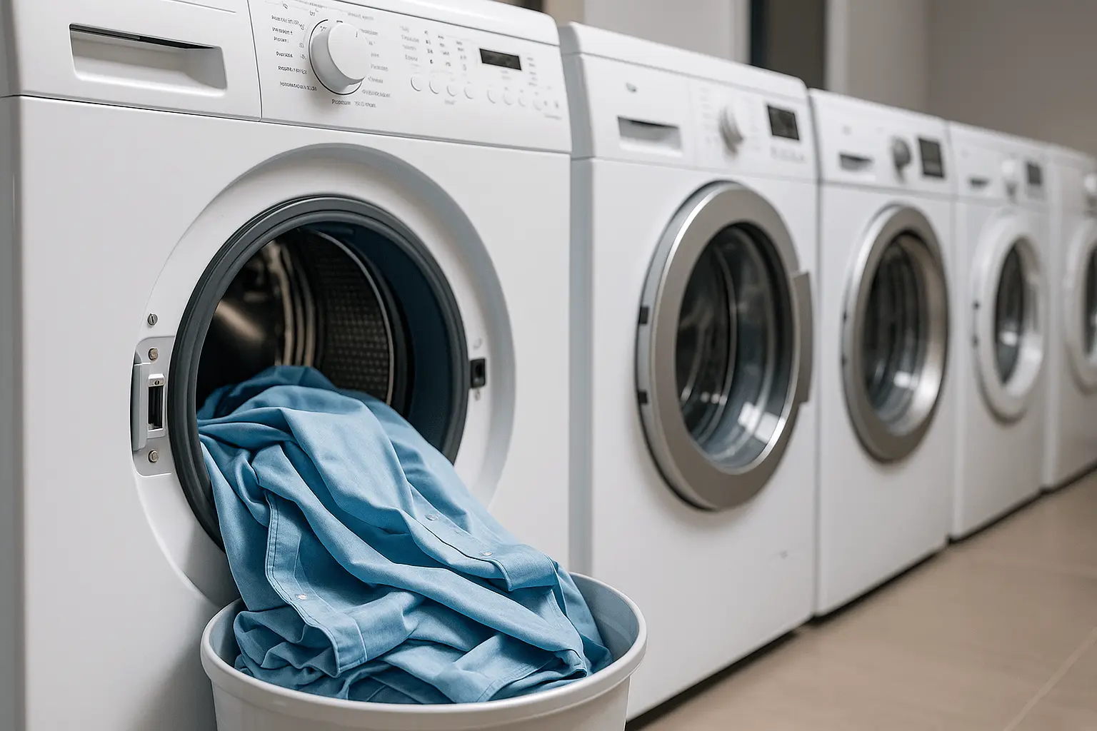 Mesin cuci dan pengering modern